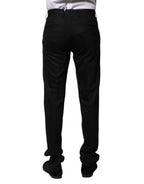 Dolce & Gabbana Black Wool Formal Dress Pants - Zeiniez