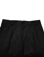 Dolce & Gabbana Black Wool Formal Dress Pants - Zeiniez