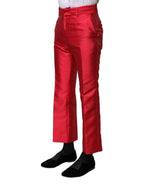 Dolce & Gabbana Red Polyester Cropped Dress Pants - Zeiniez