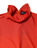 Dolce & Gabbana Red Nylon Turtleneck Bodycon Jumpsuit Dress - Zeiniez