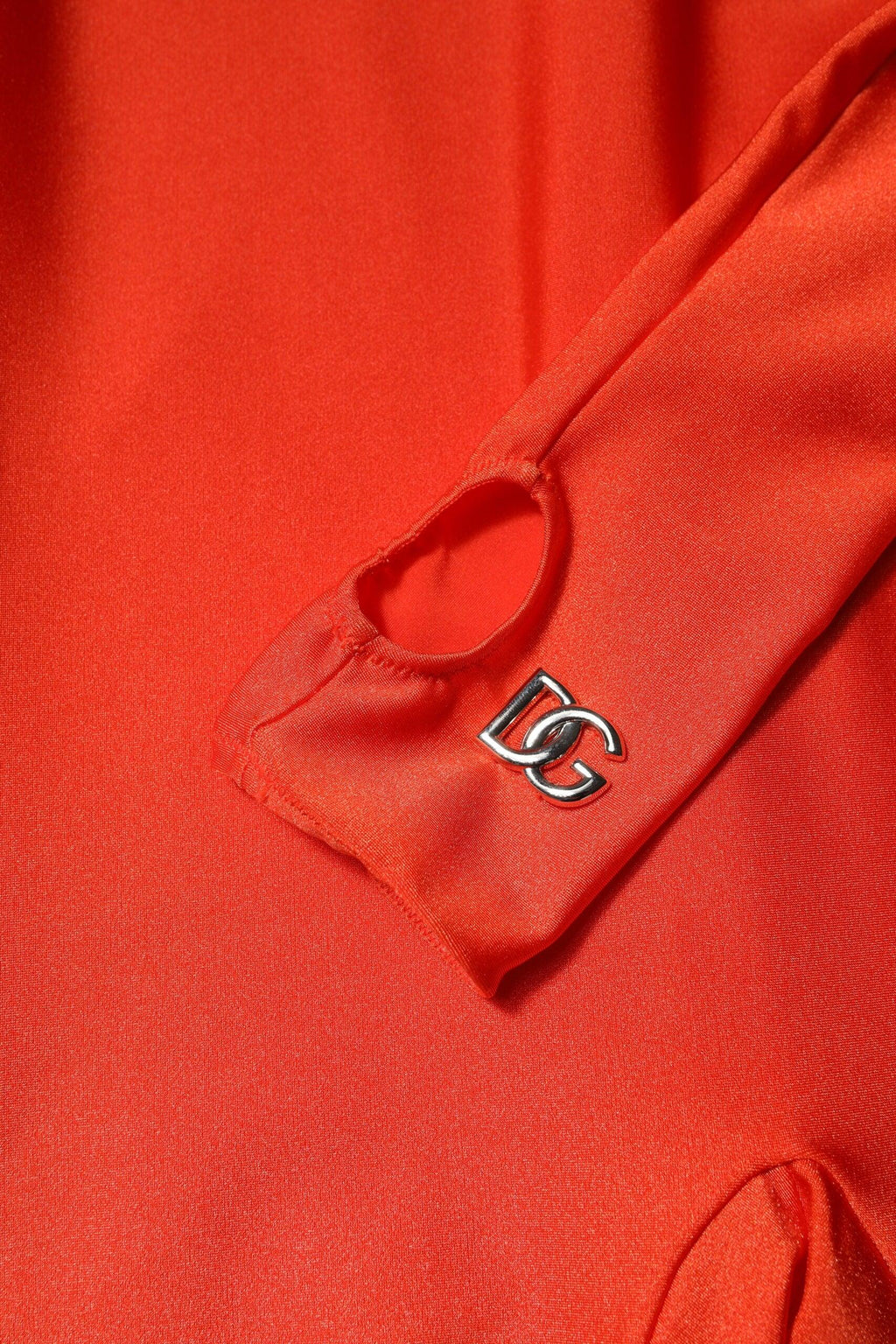 Dolce & Gabbana Red Nylon Turtleneck Bodycon Jumpsuit Dress - Zeiniez