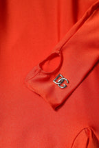 Dolce & Gabbana Red Nylon Turtleneck Bodycon Jumpsuit Dress - Zeiniez