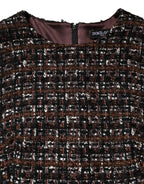 Dolce & Gabbana Multicolor Sleeveless Mini Tweed A-line Dress - Zeiniez