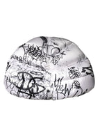 Dolce & Gabbana White Polyester Printed Hood Quilted Hat - Zeiniez