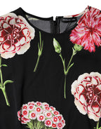 Dolce & Gabbana Black Floral Print Sleeveless Tank Blouse Top - Zeiniez