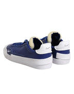 Nike White Blue Lace Up Low Top Drop-Type PRM Sneakers Shoes - Zeiniez