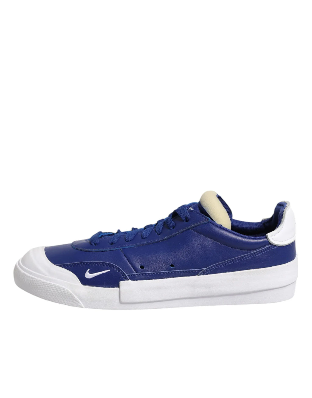 Nike White Blue Lace Up Low Top Drop-Type PRM Sneakers Shoes - Zeiniez