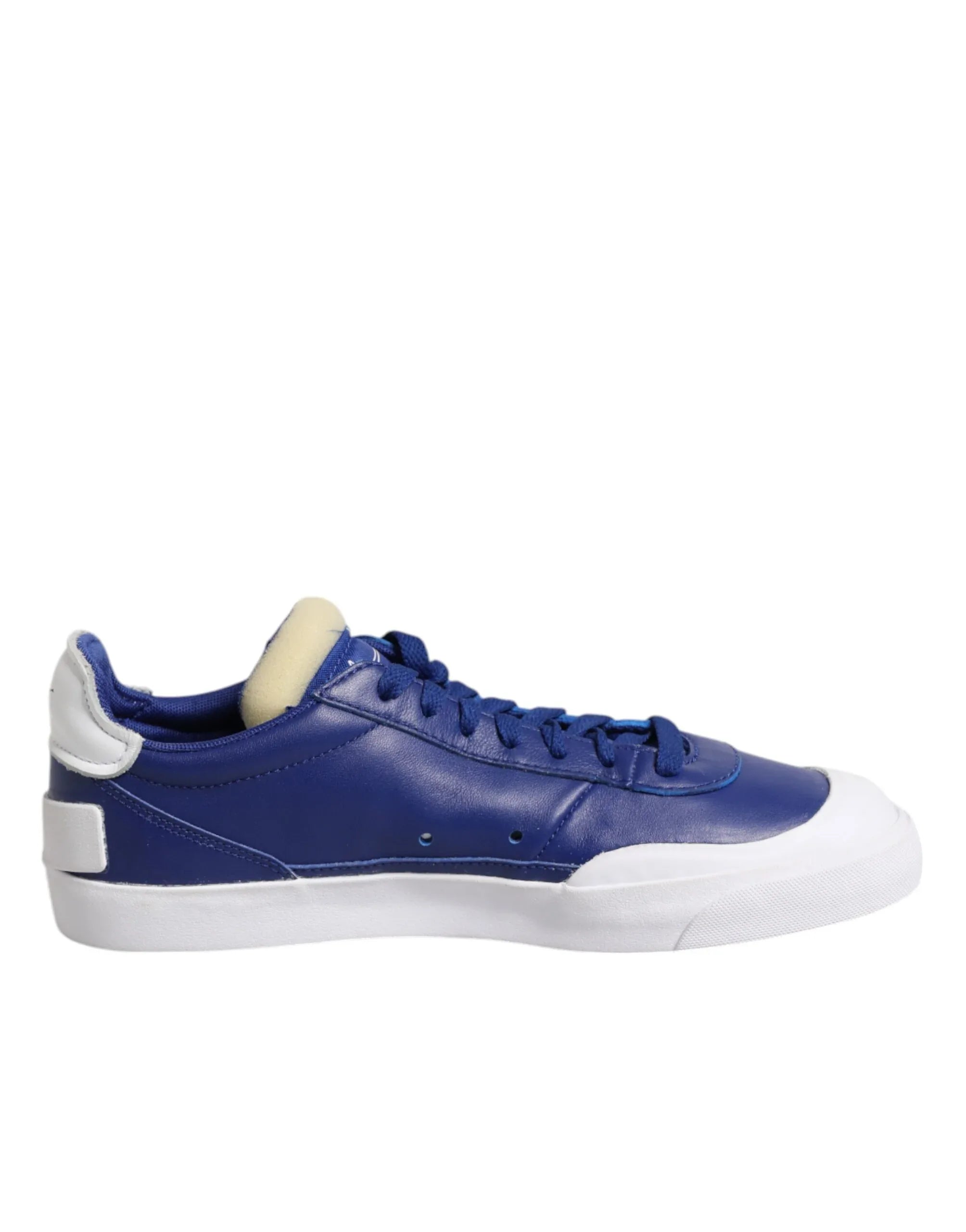 Nike White Blue Lace Up Low Top Drop-Type PRM Sneakers Shoes - Zeiniez