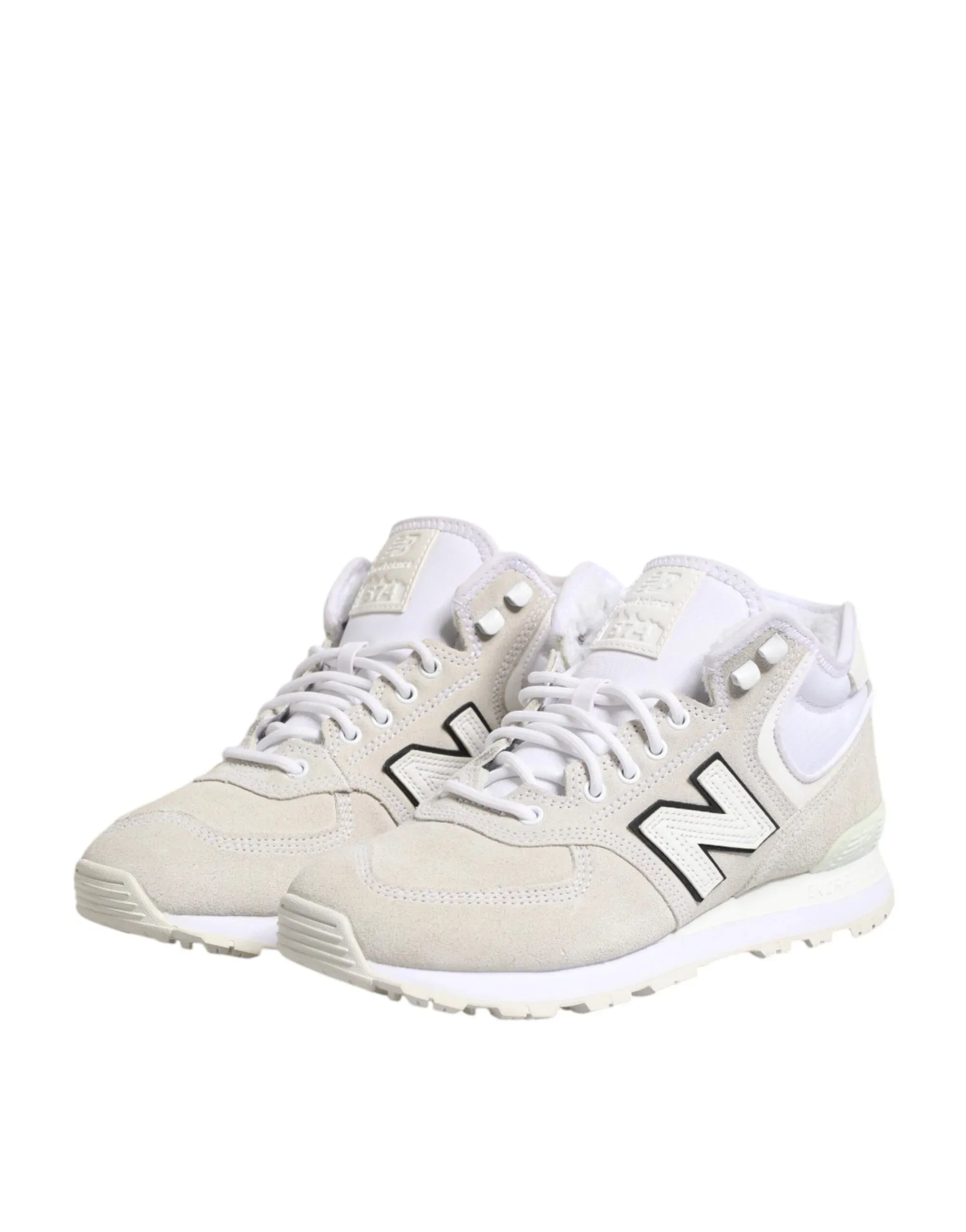 New Balance Off White Suede Sneakers Shoes - Zeiniez