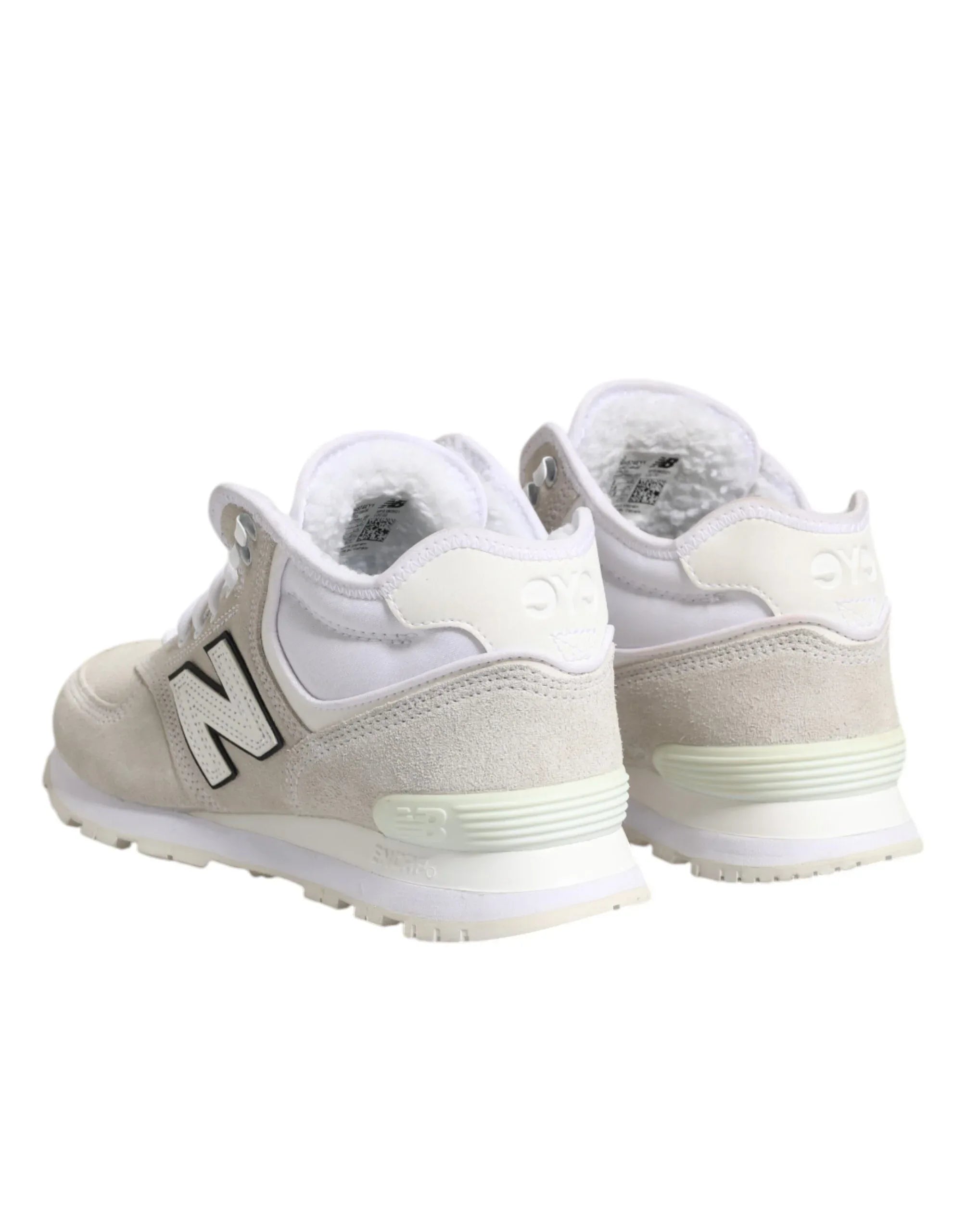 New Balance Off White Suede Sneakers Shoes - Zeiniez