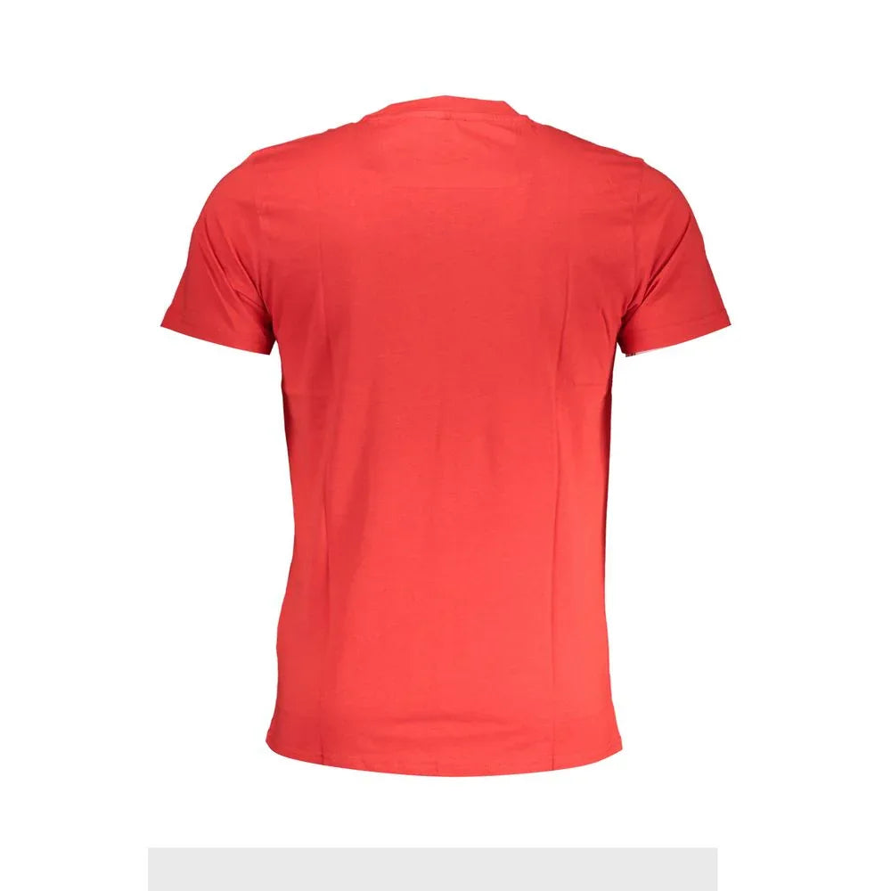 Cavalli Class Rosso Cotton Men T-Shirt - Zeiniez