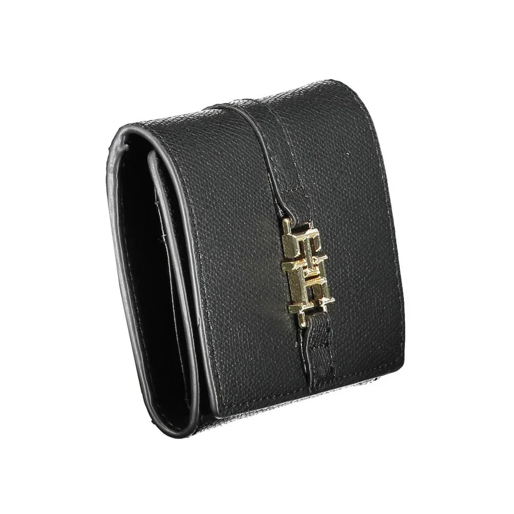 Tommy Hilfiger Black Polyurethane Women Wallet - Zeiniez