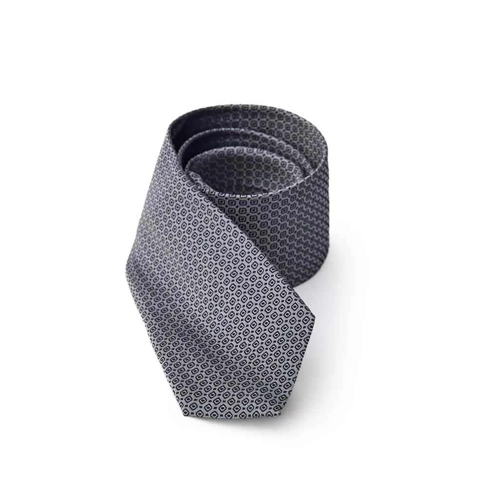 Jil Sander Gray Silk Tie - Zeiniez