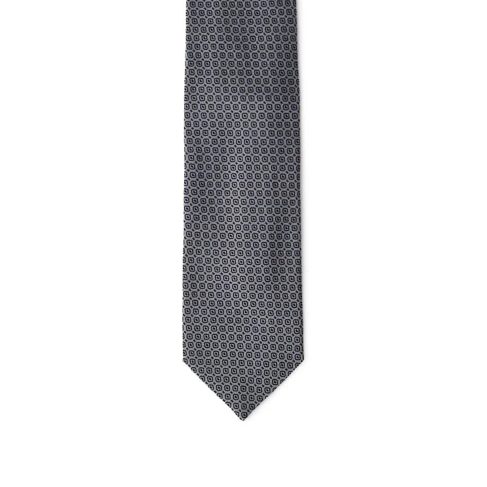 Jil Sander Gray Silk Tie - Zeiniez