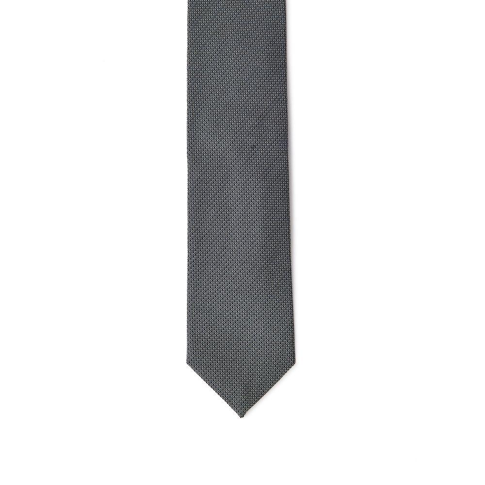 Jil Sander Gray Silk Tie - Zeiniez