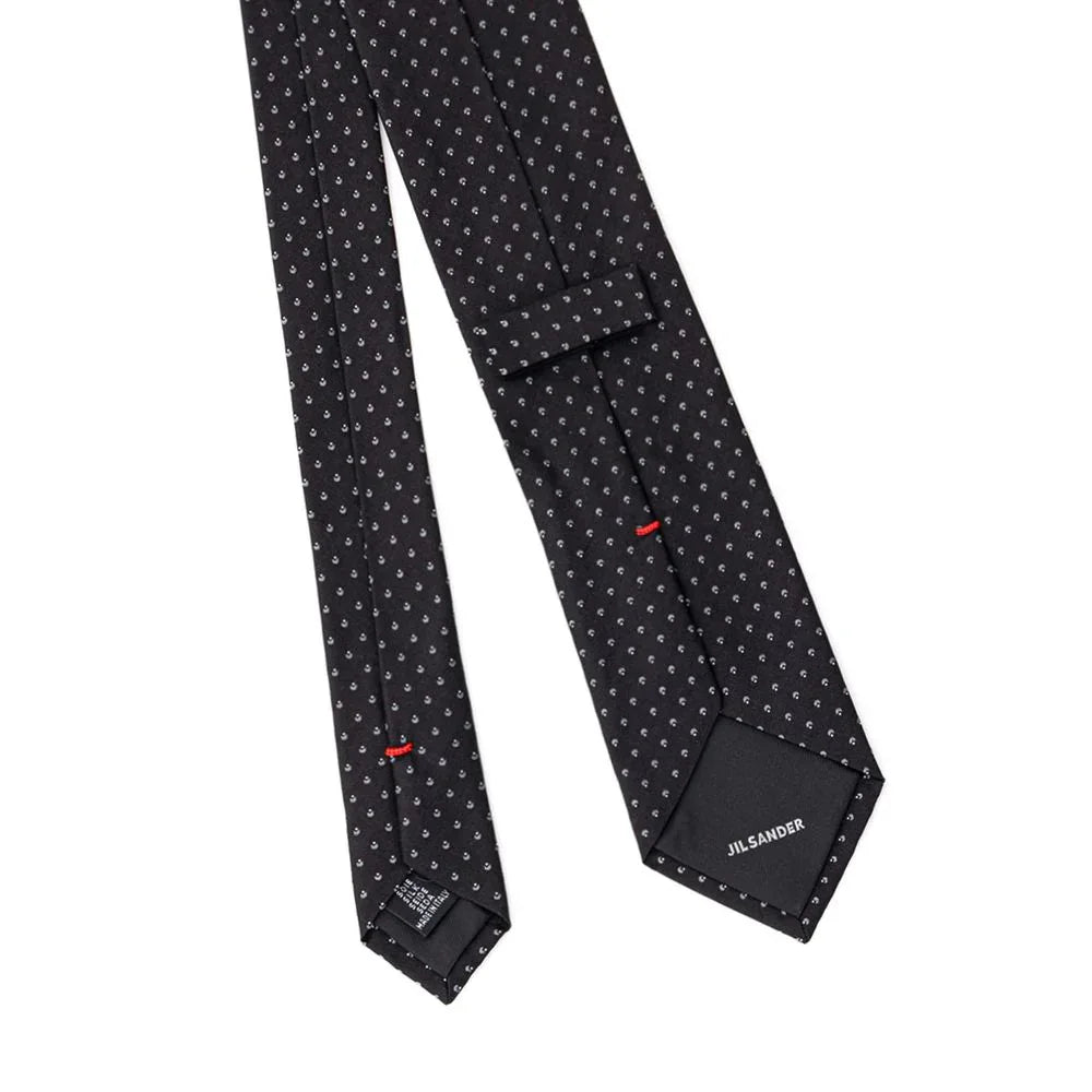 Jil Sander Blue Silk Tie - Zeiniez