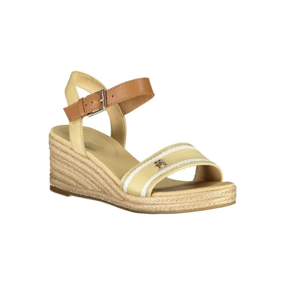 Tommy Hilfiger Beige Polyester Women Sandal - Zeiniez