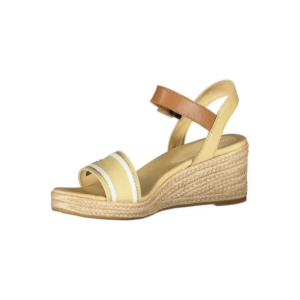 Tommy Hilfiger Beige Polyester Women Sandal - Zeiniez