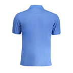 La Martina Blue Cotton Men Polo Shirt - Zeiniez