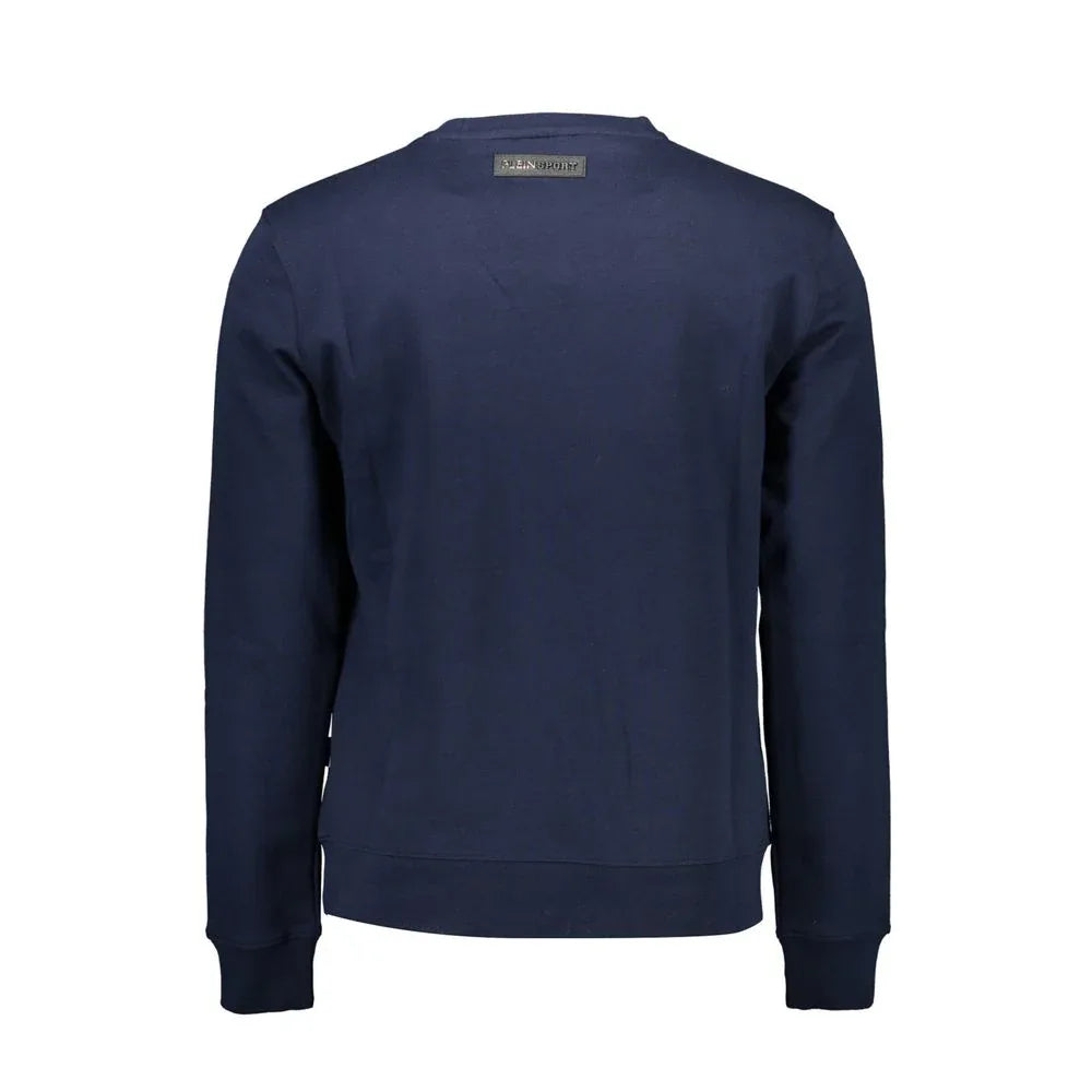 Plein Sport Blue Cotton Men's Sweatshirt - Zeiniez