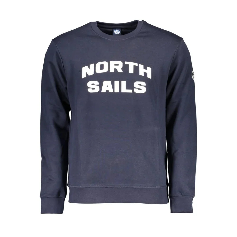 North Sails Blue Cotton Men's Sweatshirt - Zeiniez