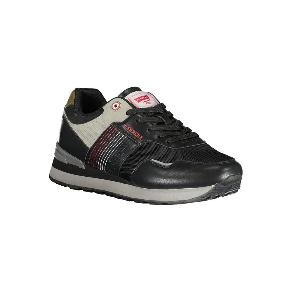 Carrera Black Polyurethane Men Sneaker - Zeiniez