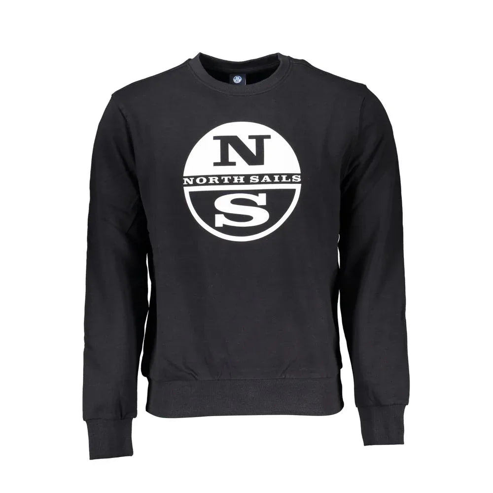 North Sails Black Cotton Men's Sweatshirt - Zeiniez