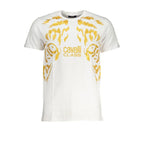 Cavalli Class Bianco Cotton Men T-Shirt - Zeiniez