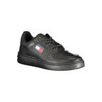 Tommy Hilfiger Black Leather Women Sneaker - Zeiniez
