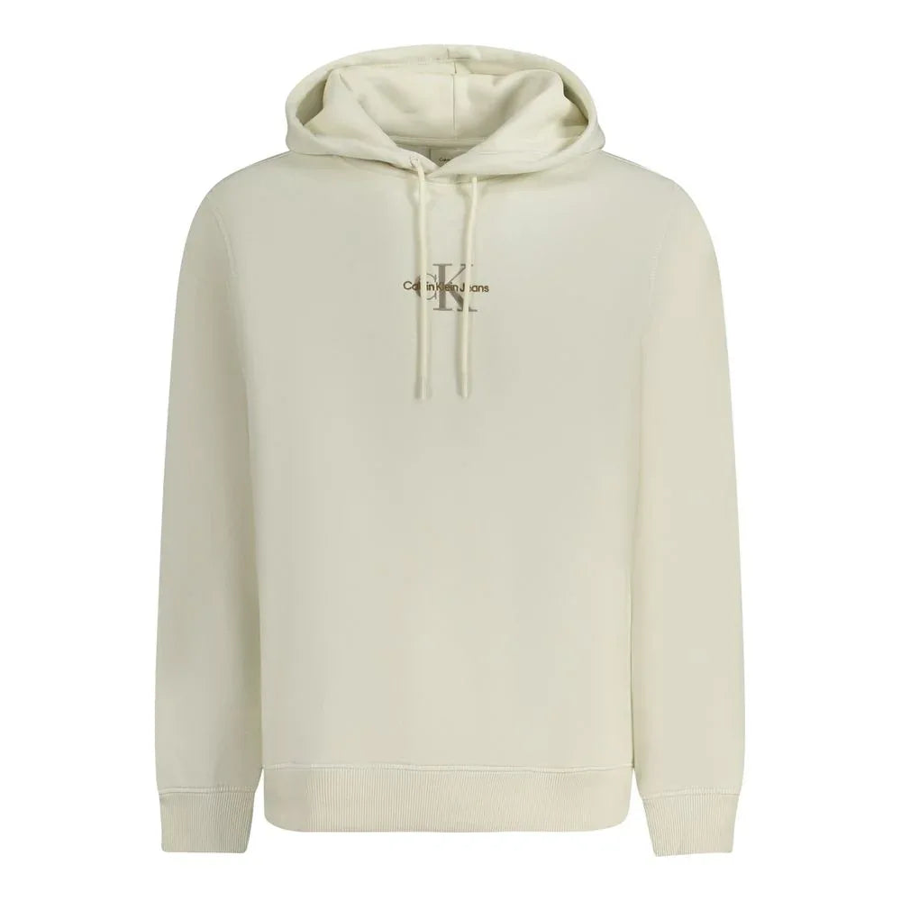 Calvin Klein White Cotton Men's Hoodie - Zeiniez