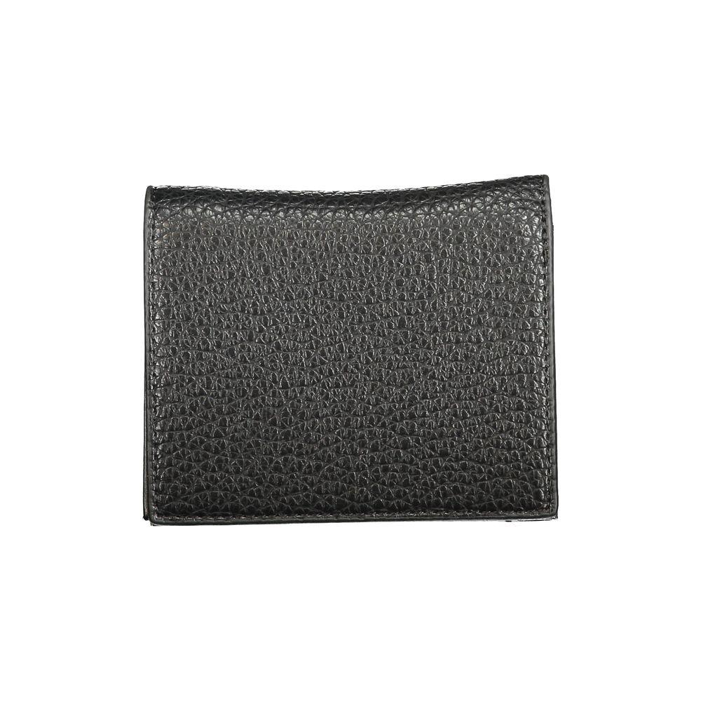 Mario Valentino Black Polyurethane Women Wallet - Zeiniez