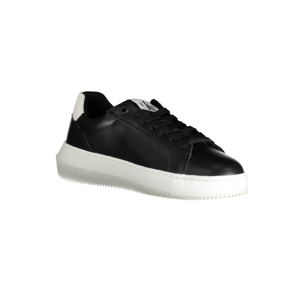 Calvin Klein Black Leather Women Sneaker - Zeiniez