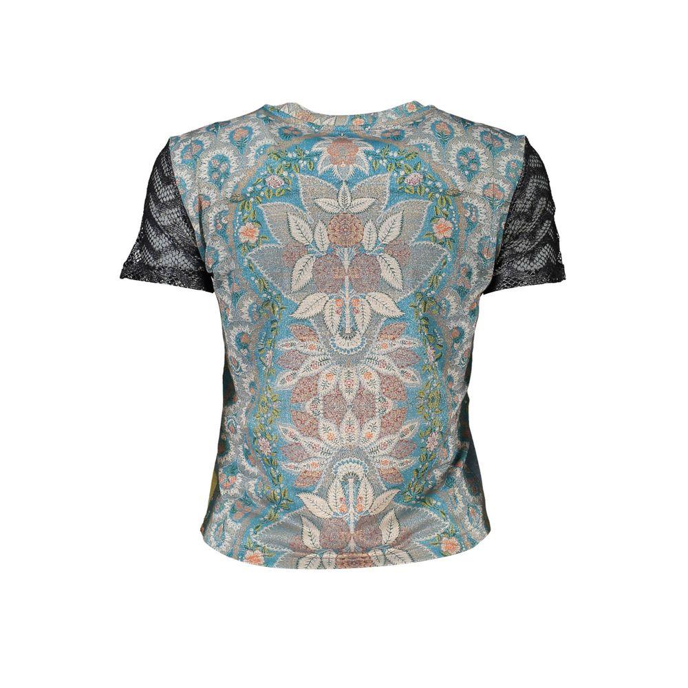 Desigual Azzurro Polyester Women T-Shirt - Zeiniez