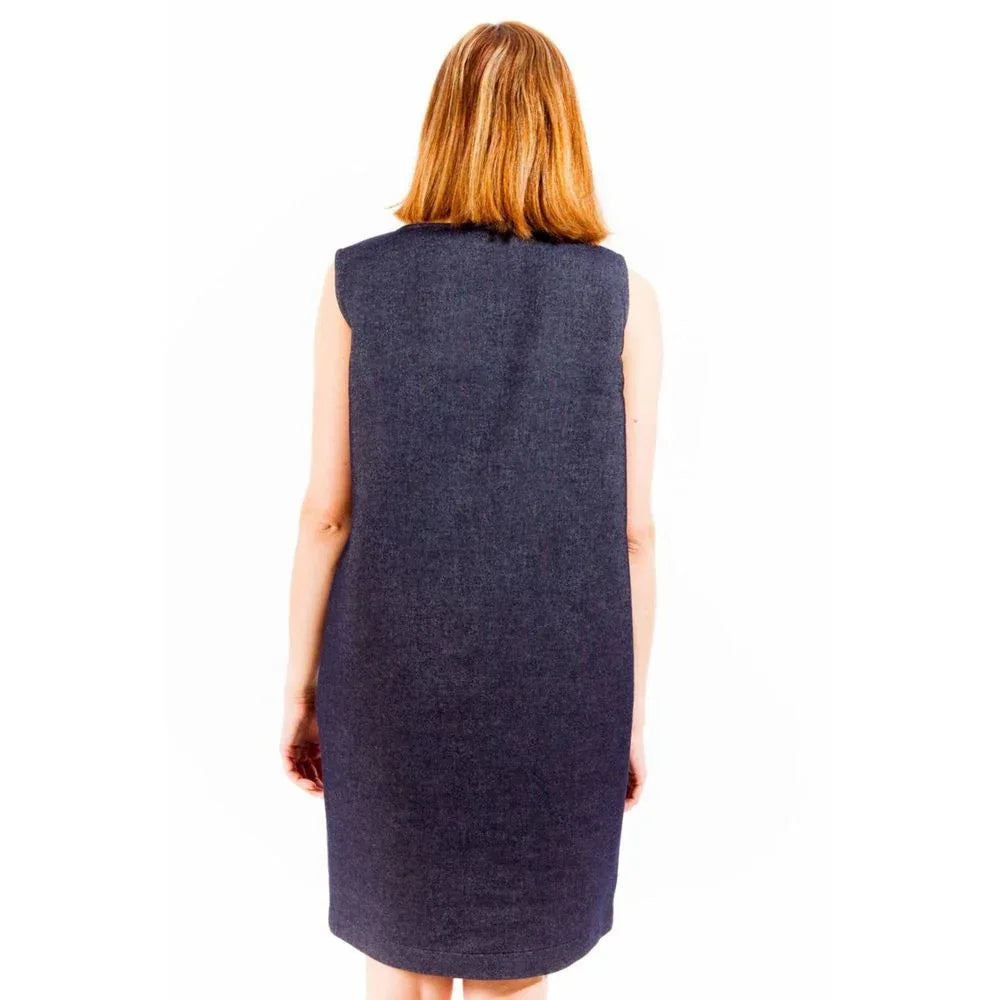 Love Moschino Blu Cotone Womens Dress - Zeiniez