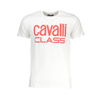 Cavalli Class Bianco Cotton Uomo T-Shirt - Zeiniez