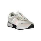 Carrera White Polyester Sneaker - Zeiniez