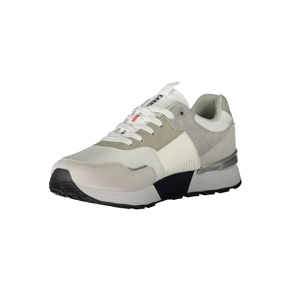 Carrera White Polyester Sneaker - Zeiniez