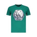 Cavalli Class Verde Cotton Men T-Shirt - Zeiniez