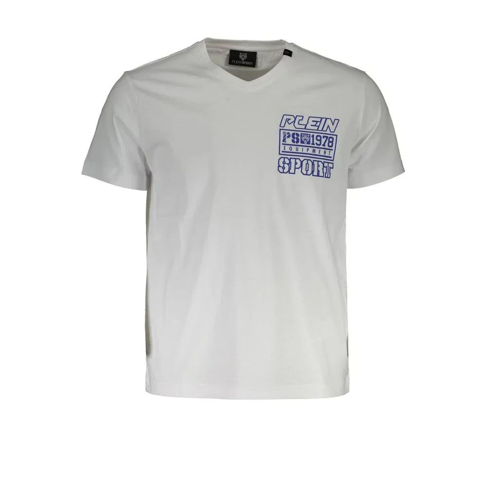 Plein Sport White Cotton Men's T-Shirt - Zeiniez