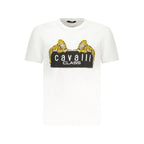 Cavalli Class White Cotton Men's T-Shirt - Zeiniez