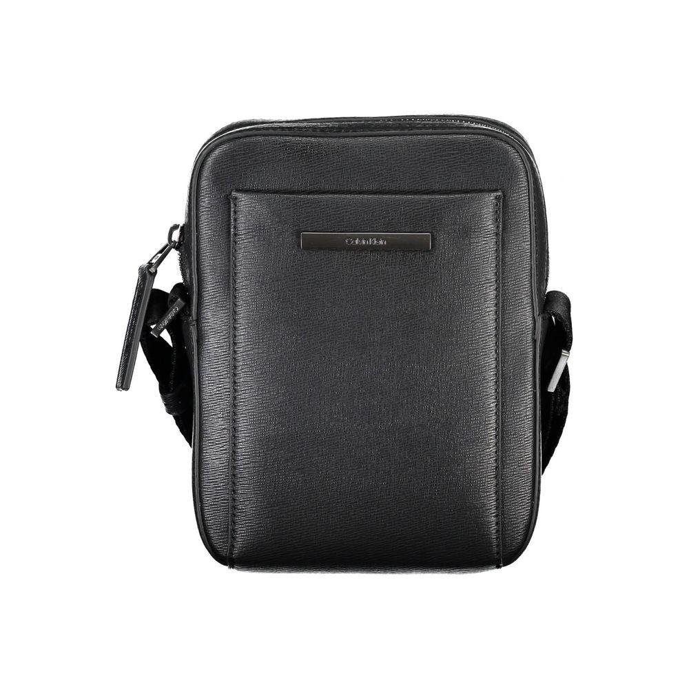 Calvin Klein Black Polyurethane Men Shoulder Bag - Zeiniez