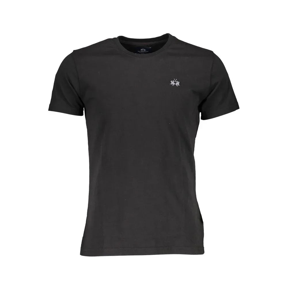 La Martina Black Cotton Men's T-Shirt - Zeiniez