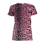 Cavalli Class Pink Cotton Women T-Shirt - Zeiniez