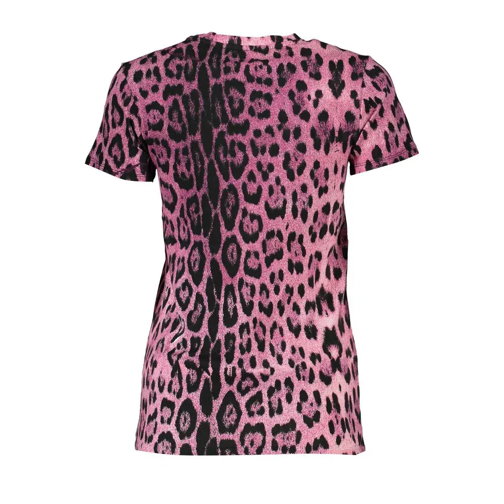Cavalli Class Pink Cotton Women T-Shirt - Zeiniez