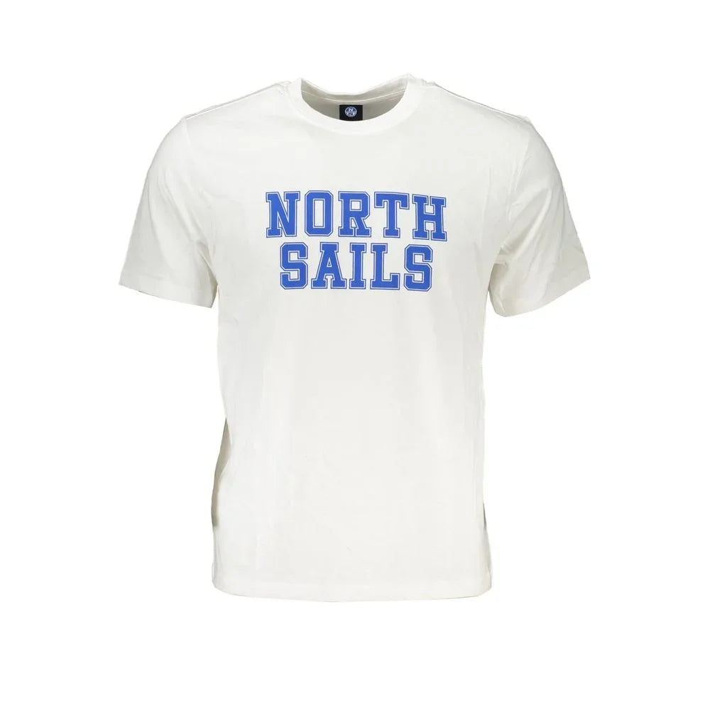North Sails Bianco Cotton Men T-Shirt - Zeiniez