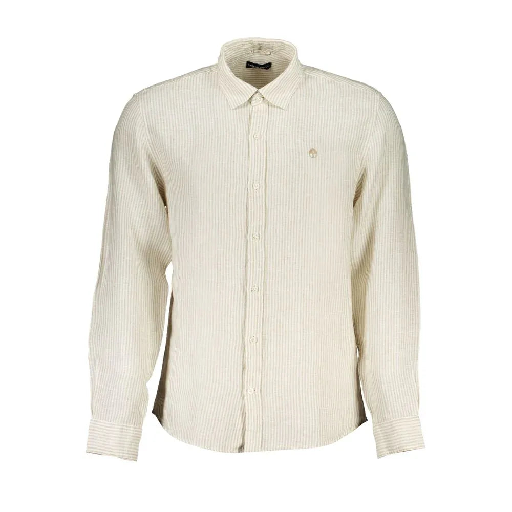 North Sails Beige Linen Men's Shirt - Zeiniez