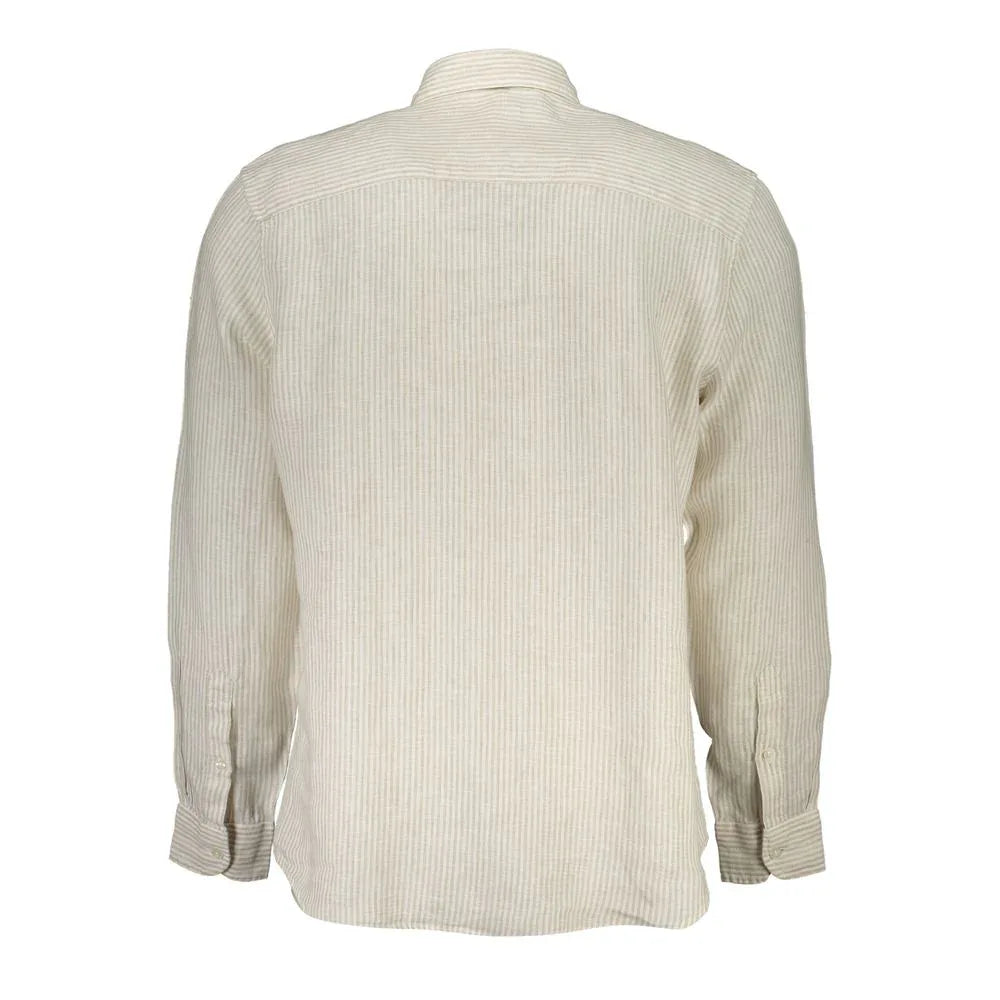 North Sails Beige Linen Men's Shirt - Zeiniez