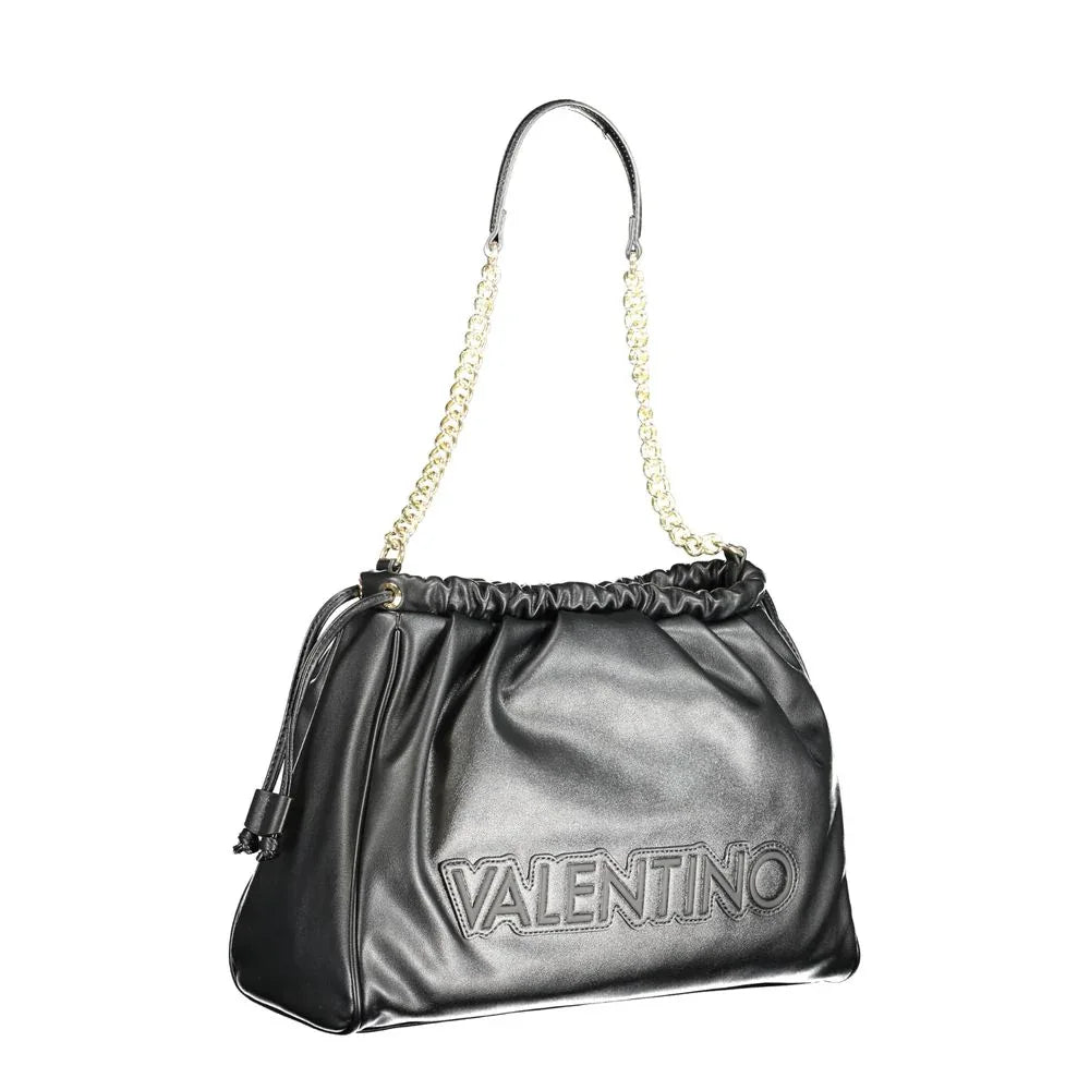 Mario Valentino Black Polyurethane Women Shoulder Bag
