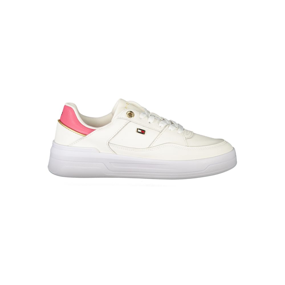 Tommy Hilfiger Bianco Polyurethane Women Sneaker - Zeiniez