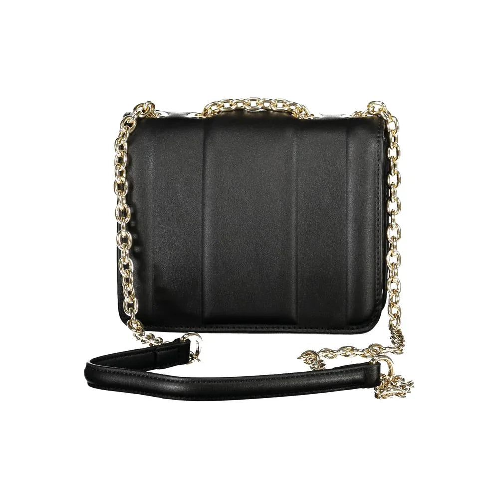 Mario Valentino Nero Polyurethane Women Shoulder Bag - Zeiniez